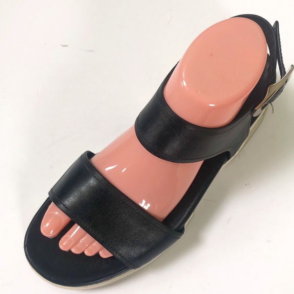 Prada Blk Open Toe Leather Sandal 39 - Picture 2 of 16